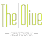 This is that site logo that says the olive ins a green color and the word restobar is in white color